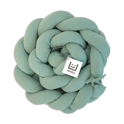 Trenza Protector de Cuna 210cm MENTA - Sueños de Cigueña 
