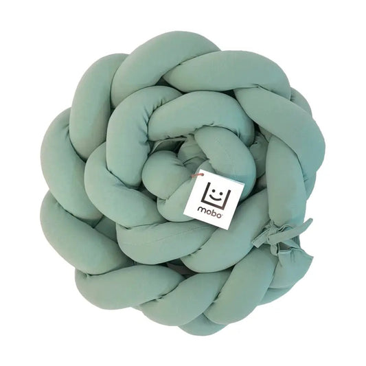 Trenza Protector de Cuna 210cm MENTA - Sueños de Cigueña 