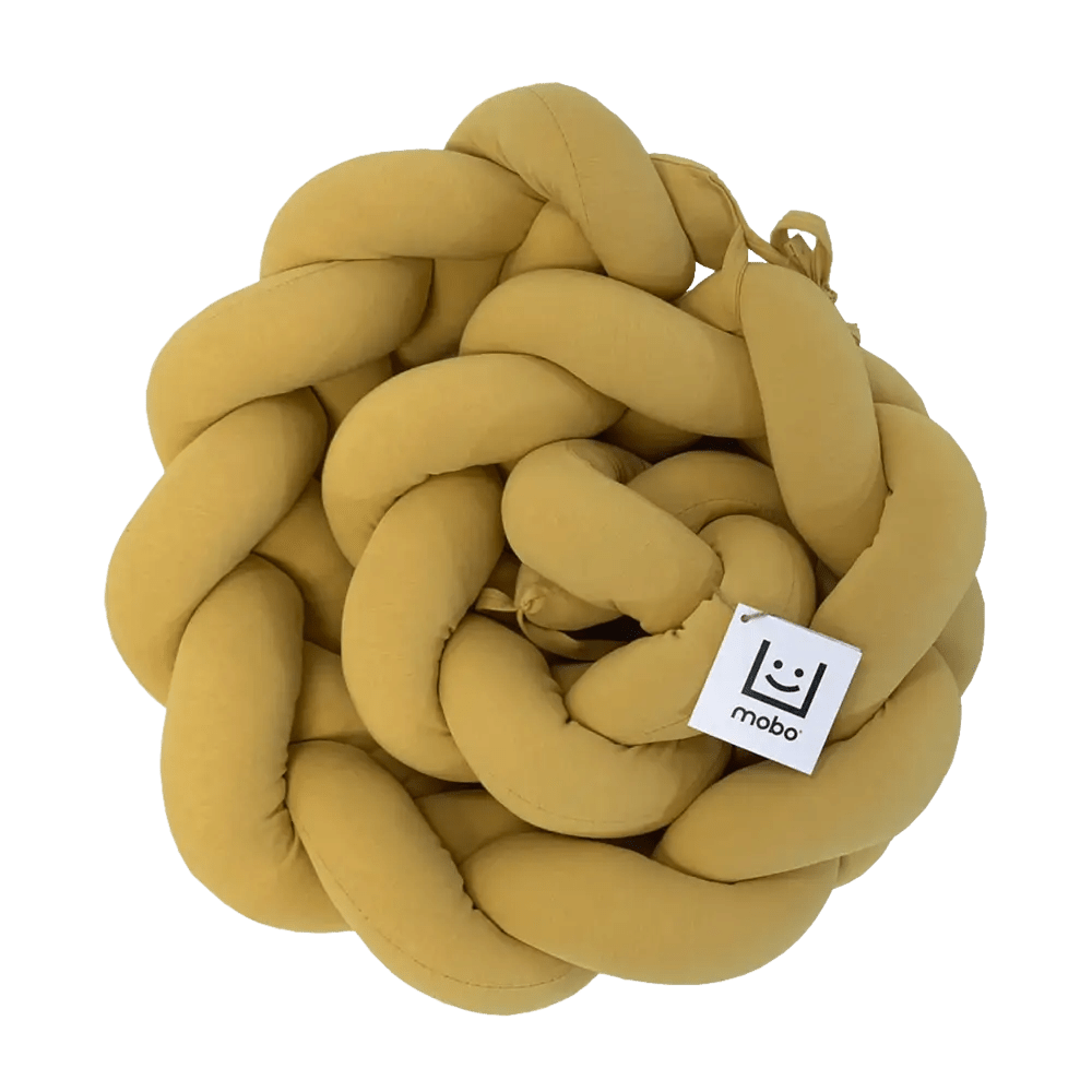 Trenza Protector de Cuna 210cm MOSTAZA - Sueños de Cigueña