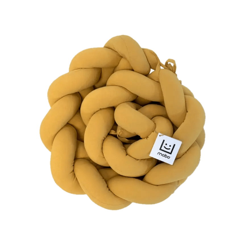 Trenza Protector de Cuna 210cm MOSTAZA - Sueños de Cigueña