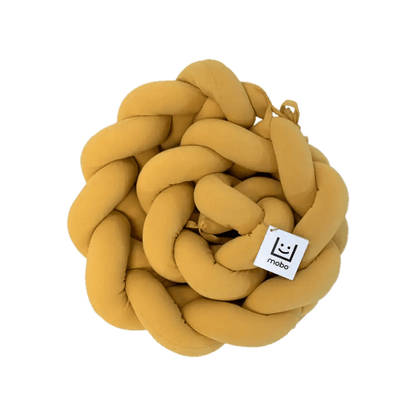 Trenza Protector de Cuna 210cm MOSTAZA - Sueños de Cigueña