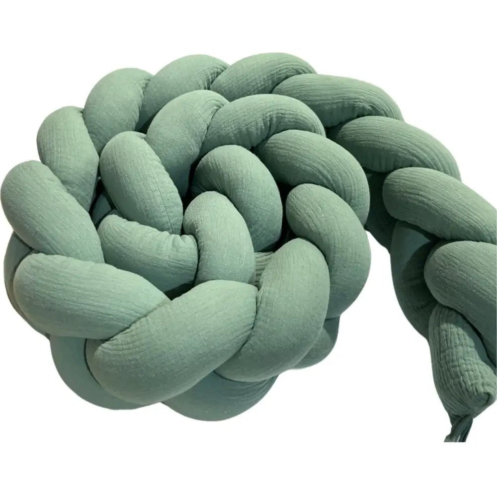 Trenza Protector de Cuna 210cm MUSGO Muselina - Sueños de Cigueña