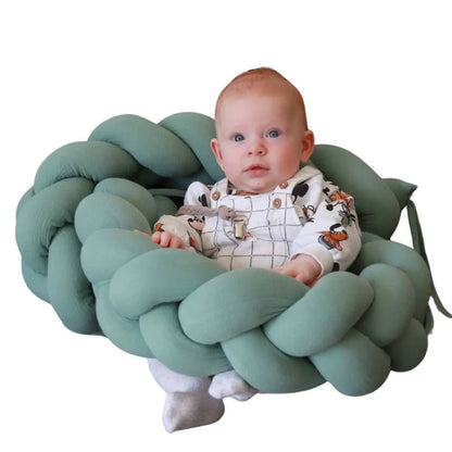 Trenza Protector de Cuna 210cm MUSGO Muselina - Sueños de Cigueña