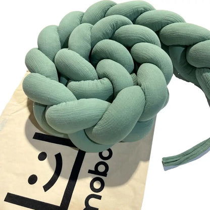 Trenza Protector de Cuna 210cm MUSGO Muselina - Sueños de Cigueña