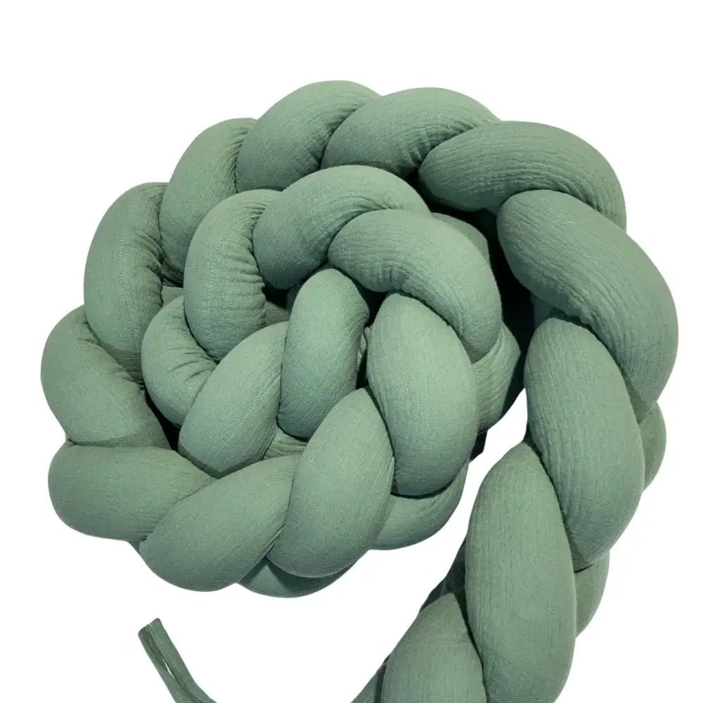 Trenza Protector de Cuna 210cm MUSGO Muselina - Sueños de Cigueña