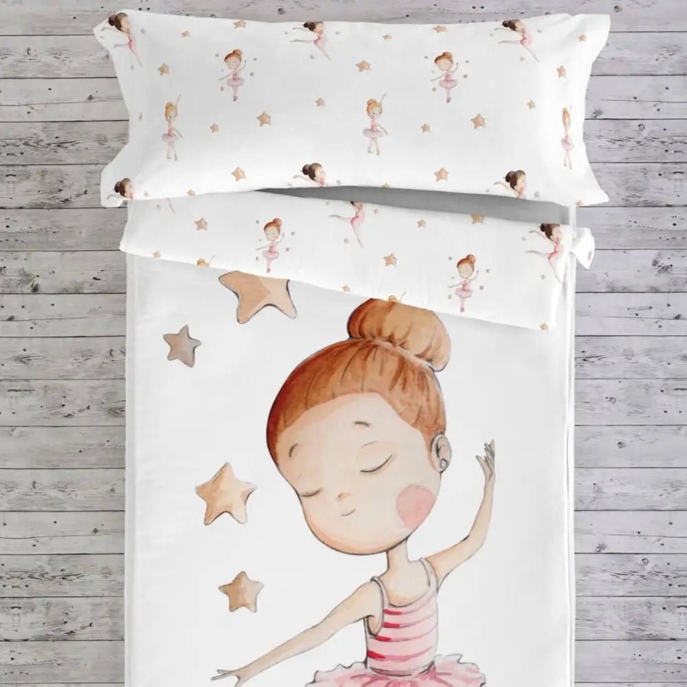 Funda Nordica para CUNA Bailarinas - SUEÑOS DE CIGUEÑA - Sueños de Cigueña 