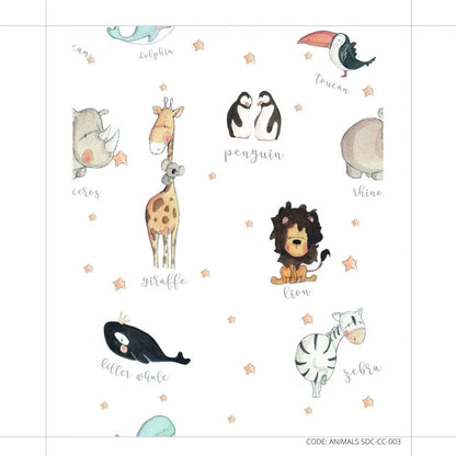 Papel Pintado ANIMALS SDC-CC-003 - Sueños de Cigueña 