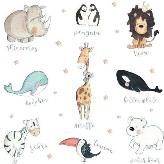 Papel Pintado ANIMALS SDC-CC-003 - Sueños de Cigueña 
