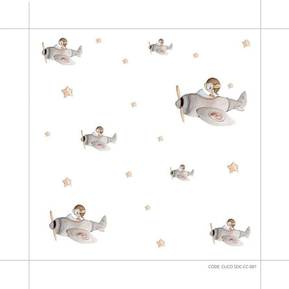 Papel Pintado CUCO SDC-CC-001 - Sueños de Cigueña 