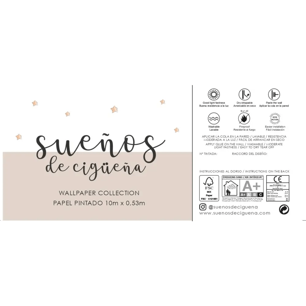 Papel Pintado CUCO SDC-CC-001 - Sueños de Cigueña 