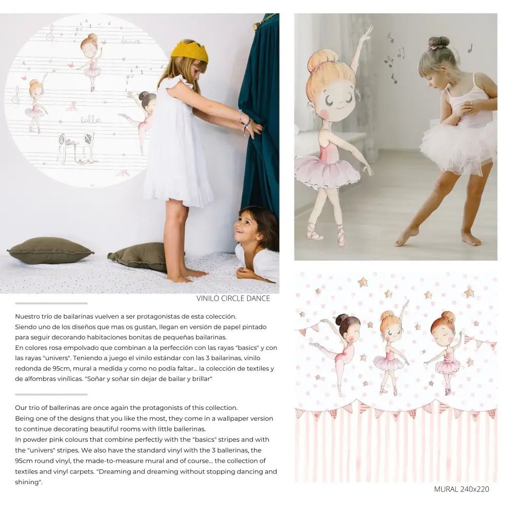 Papel Pintado DANCERS SDC-CC-002 - Sueños de Cigueña 