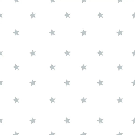 Papel Pintado ESTRELLAS Azul empolvado - Sueños de Cigueña 