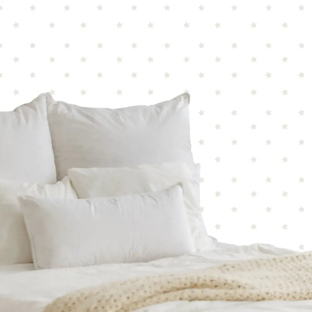 Papel Pintado ESTRELLAS Beige - Sueños de Cigueña 