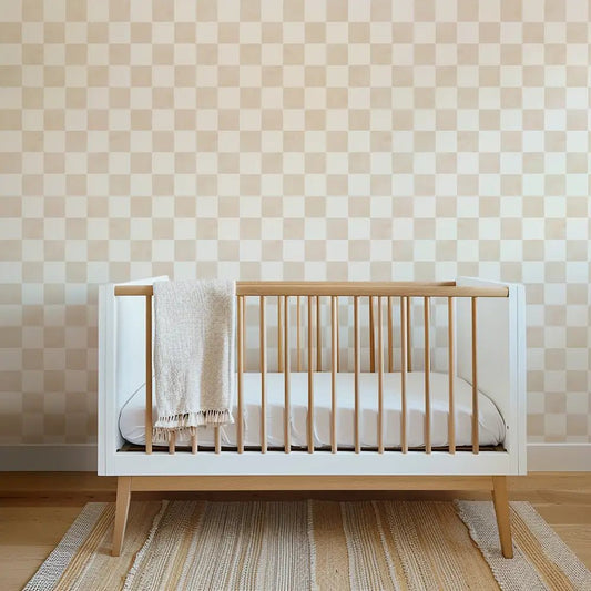 Papel Pintado Infantil "Damas" Acuarela Beige - Sueños de Cigueña 