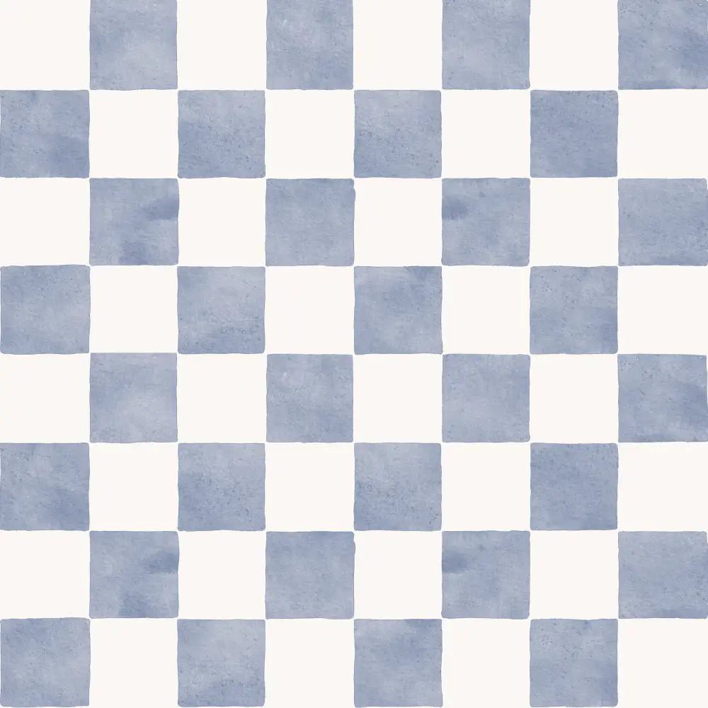 Papel Pintado Infantil "Damas" Acuarela Bleu - Sueños de Cigueña 