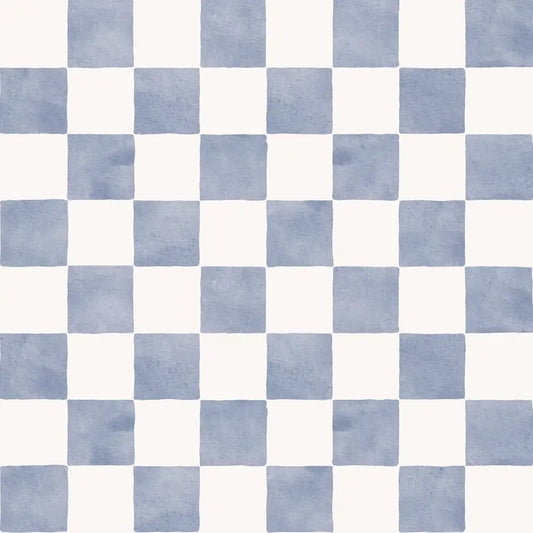 Papel Pintado Infantil "Damas" Acuarela Bleu - Sueños de Cigueña 