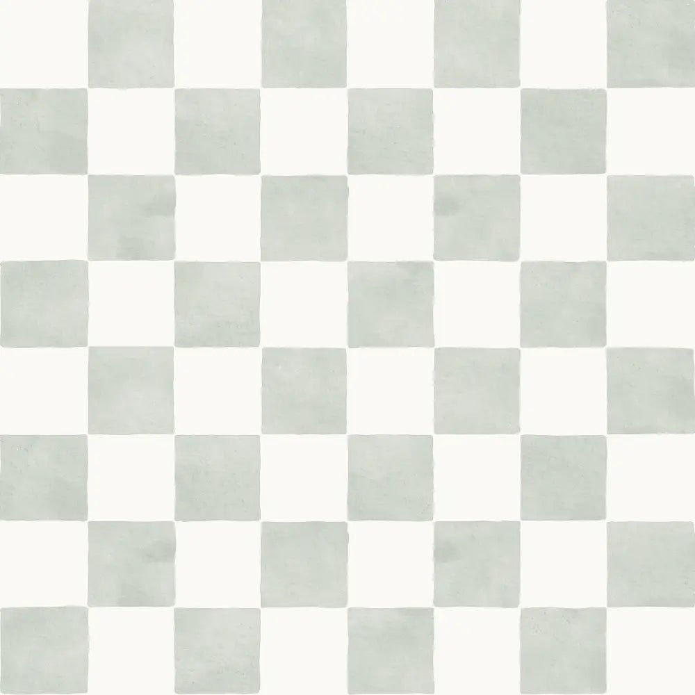 Papel Pintado Infantil "Damas" Acuarela Menta - Sueños de Cigueña 