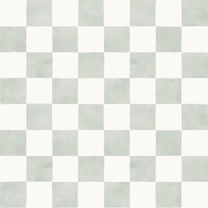 Papel Pintado Infantil "Damas" Acuarela Menta - Sueños de Cigueña 