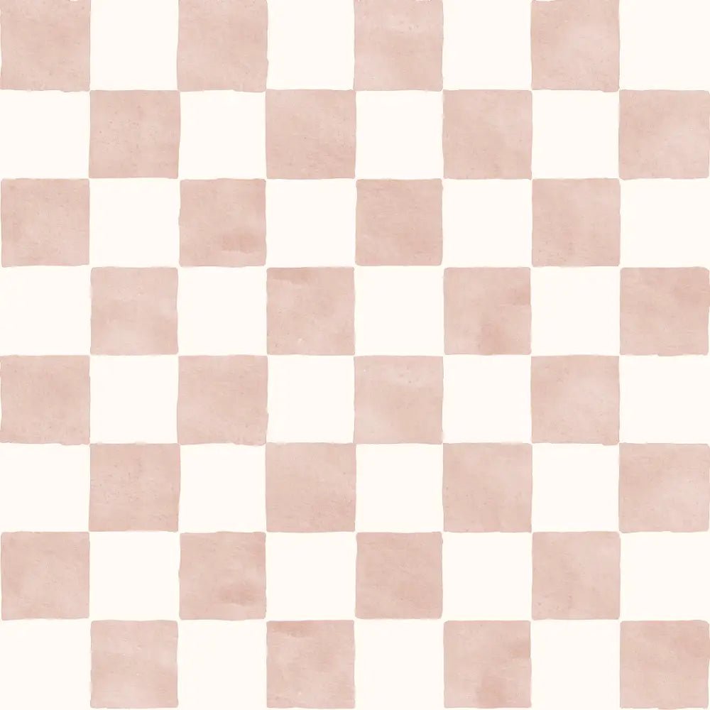 Papel Pintado Infantil "Damas" Acuarela Rosé - Sueños de Cigueña 