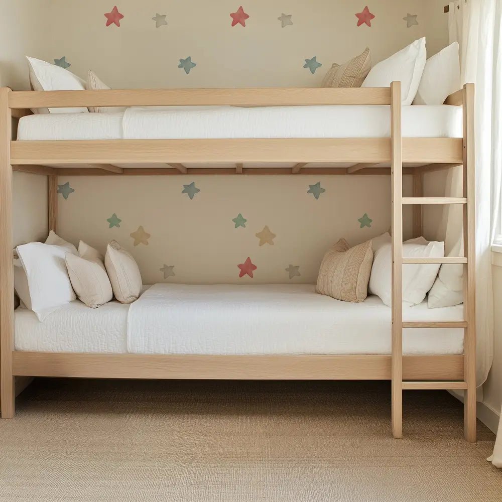 Papel Pintado Infantil Estrellas en acuarela Multicolor - Sueños de Cigueña 