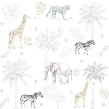 Papel Pintado JUNGLA SDC-JG-001 - Sueños de Cigueña 