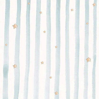 Papel Pintado RAYA ACUARELA SDC-UV-001 AZUL CELESTE - Sueños de Cigueña 