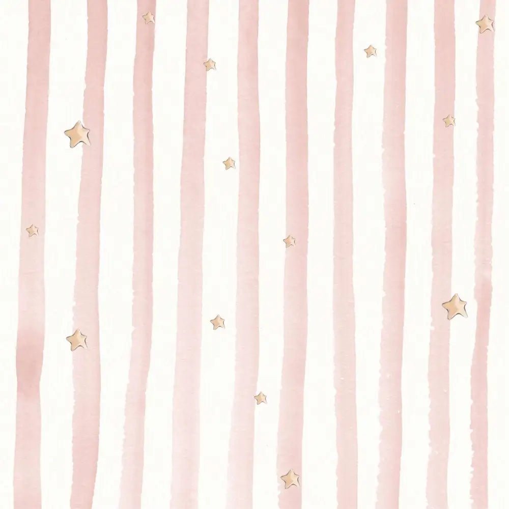 Papel Pintado RAYA ACUARELA SDC-UV-004 ROSA - Sueños de Cigueña 