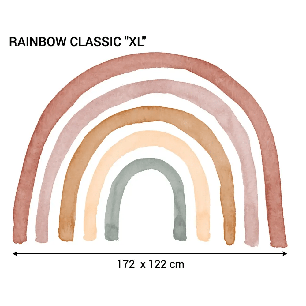Vinilo Infantil Reposicionable RAINBOW CLASSIC - SUEÑOS DE CIGUEÑA - Sueños de Cigueña 