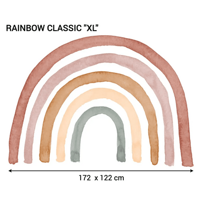 Vinilo Infantil Reposicionable RAINBOW CLASSIC - SUEÑOS DE CIGUEÑA - Sueños de Cigueña 