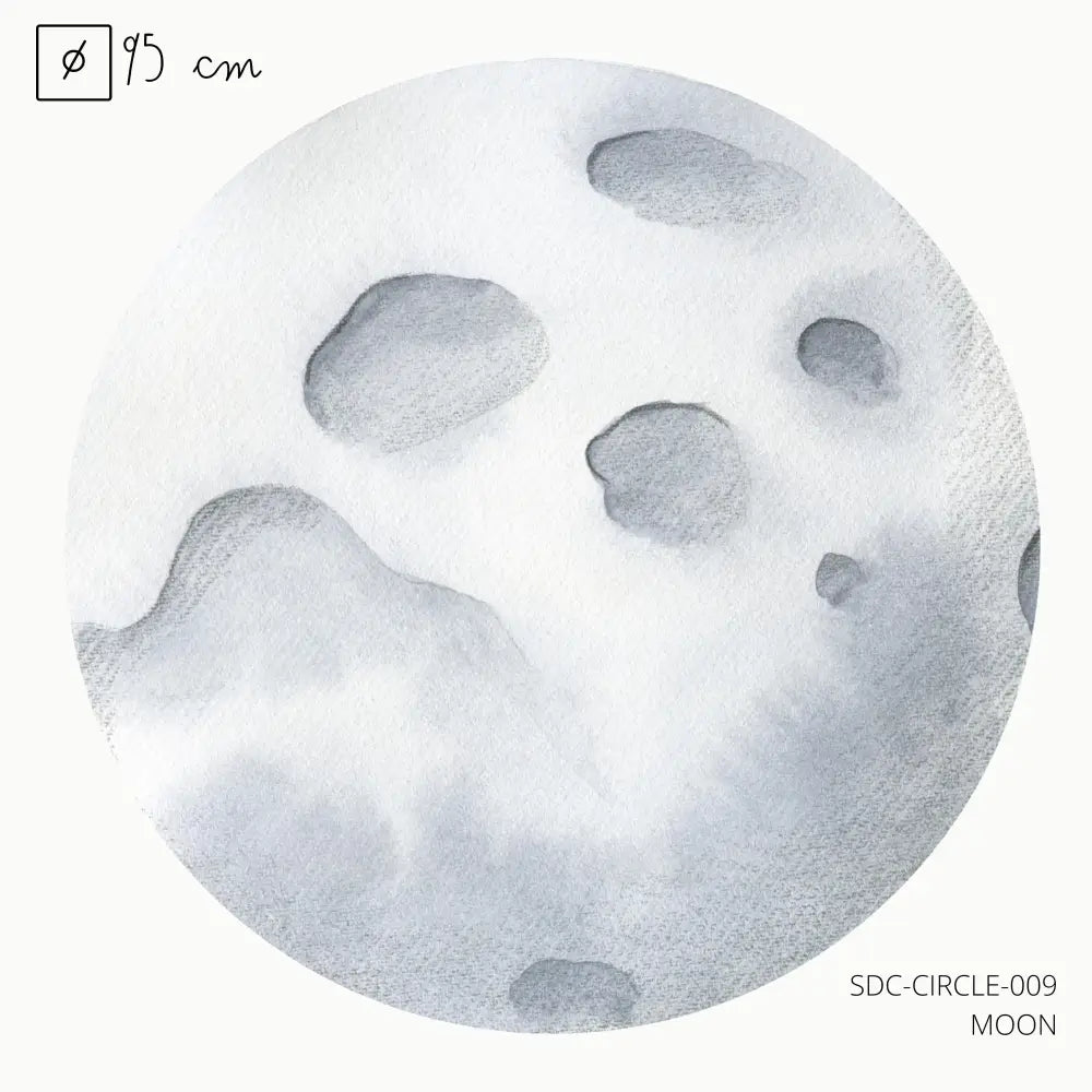 Vinilo Circle Ø95cm "MOON" - Sueños de Cigueña 