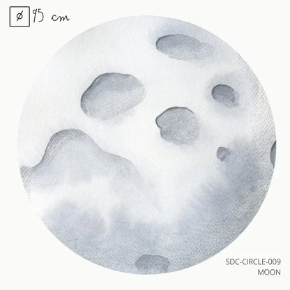 Vinilo Circle Ø95cm "MOON" - Sueños de Cigueña 