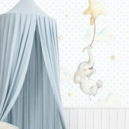 Vinilo de Tela Infantil ELEFANTITO FELIZ - Sueños de Cigueña 