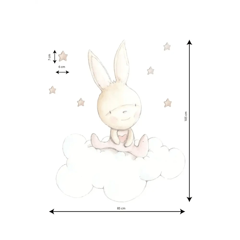 Vinilo de Tela Infantil PINK DREAMS - SUEÑOS DE CIGUEÑA - Sueños de Cigueña 