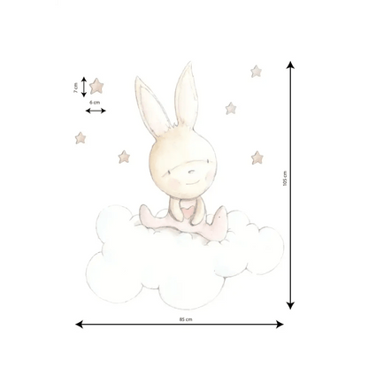 Vinilo de Tela Infantil PINK DREAMS - SUEÑOS DE CIGUEÑA - Sueños de Cigueña 