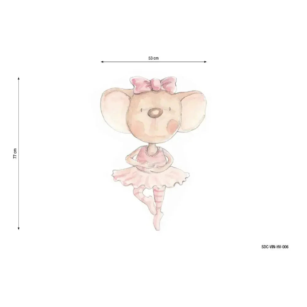 Vinilo Decorativo Infantil BAILANDO CON MARIPOSAS - Sueños de Cigueña 