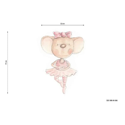 Vinilo Decorativo Infantil BAILANDO CON MARIPOSAS - Sueños de Cigueña 
