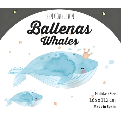 Vinilo Decorativo Infantil BALLENAS - SUEÑOS DE CIGUEÑA - Sueños de Cigueña 