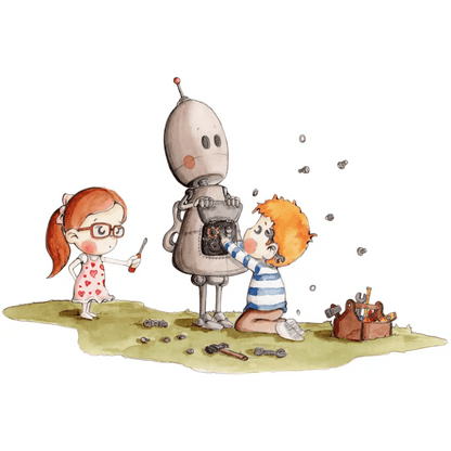 Vinilo Decorativo Infantil BOTTY EL ROBOT - Sueños de Cigueña 