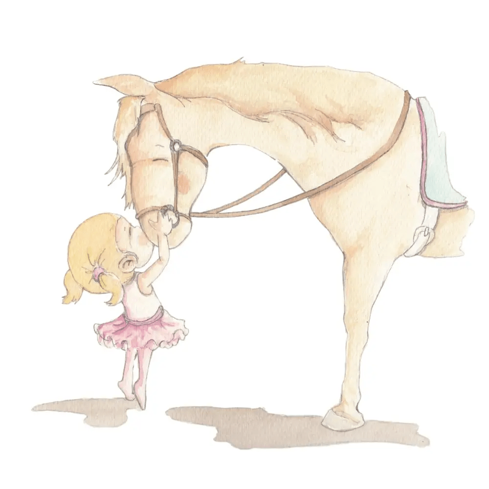 Vinilo Decorativo Infantil Caballos - BEST FRIEND GIRL - SUEÑOS DE CIGUEÑA - Sueños de Cigueña 