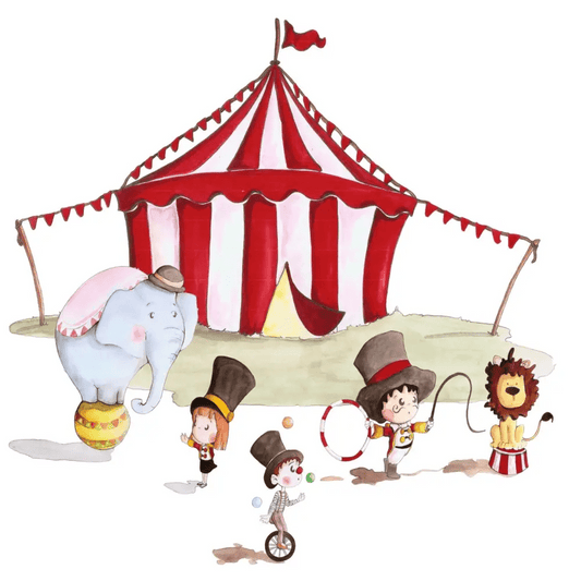 Vinilo Decorativo Infantil Circo XL - Sueños de Cigueña 