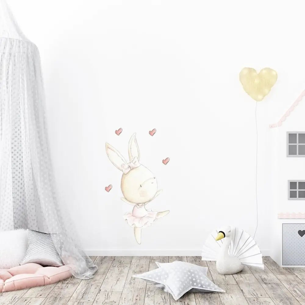Vinilo Decorativo Infantil DANCE RABBIT 01 - SUEÑOS DE CIGUEÑA - Sueños de Cigueña 