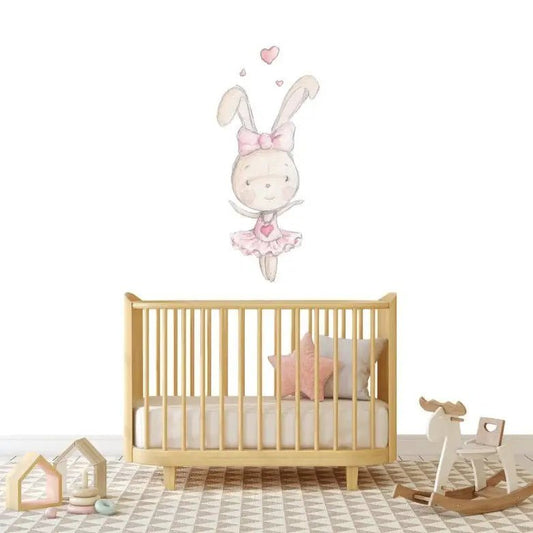 Vinilo Decorativo Infantil DANCE RABBIT 02 - SUEÑOS DE CIGUEÑA - Sueños de Cigueña 