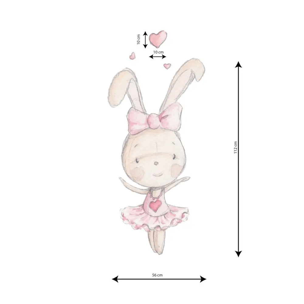 Vinilo Decorativo Infantil DANCE RABBIT 02 - SUEÑOS DE CIGUEÑA - Sueños de Cigueña 