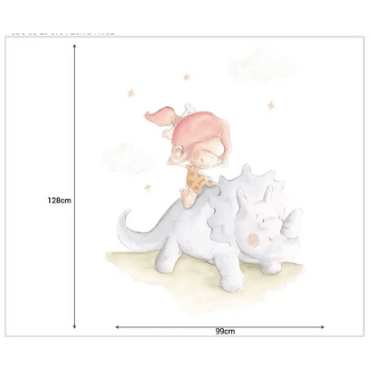 Vinilo Decorativo Infantil Dinosaurio PECA & TRICE - Sueños de Cigueña 