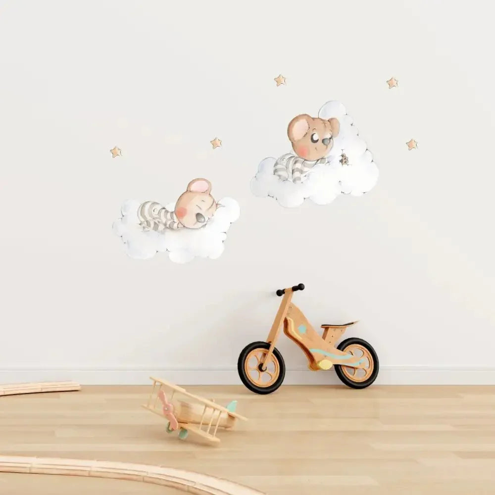 Vinilo Decorativo Infantil ENTRE NUBES - SUEÑOS DE CIGUEÑA - Sueños de Cigueña 