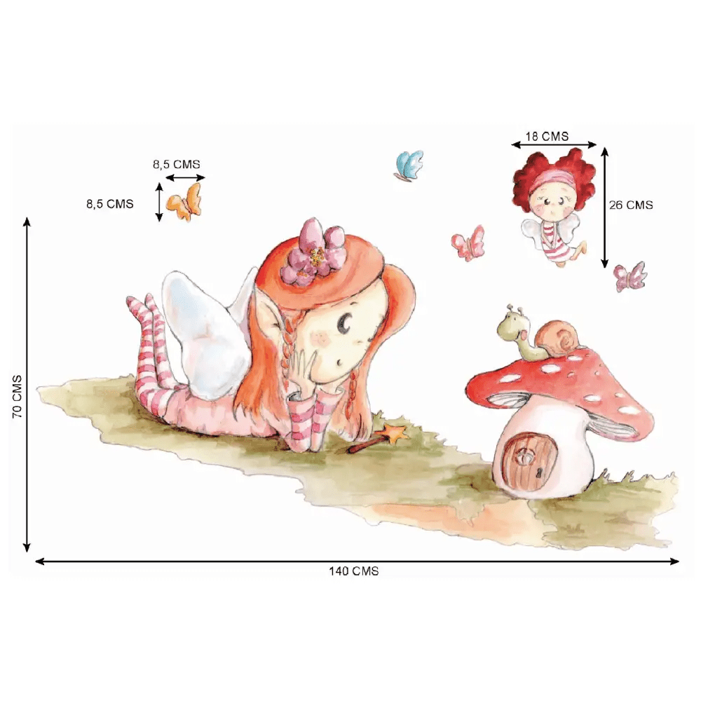 Vinilo Decorativo Infantil HADA MARAVILLA - Sueños de Cigueña 