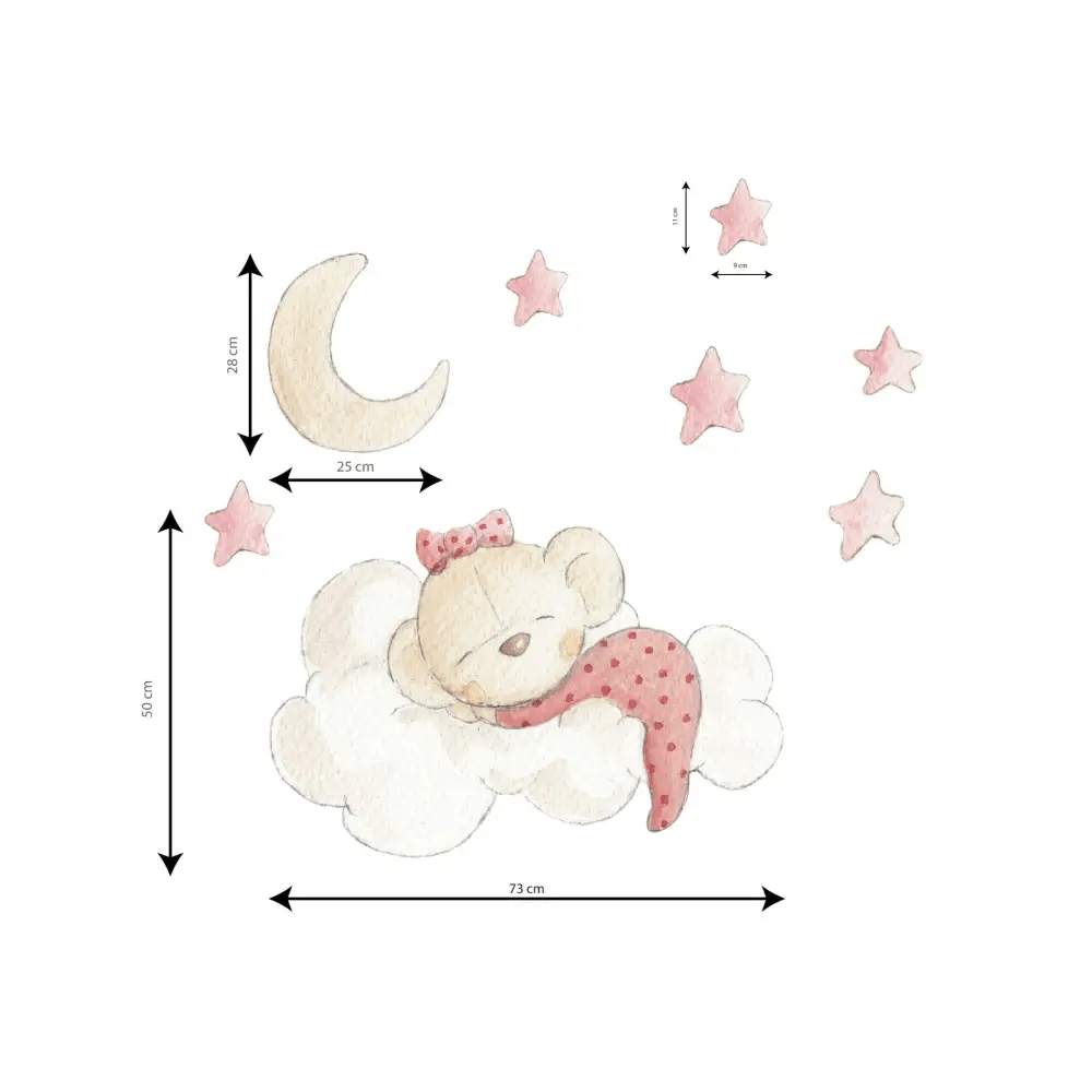 Vinilo Decorativo Infantil IN THE CLOUD - Sueños de Cigueña 