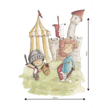 Vinilo Decorativo Infantil KNIGHT - Sueños de Cigueña 