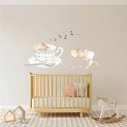 Vinilo Decorativo Infantil LA TACITA - Sueños de Cigueña 