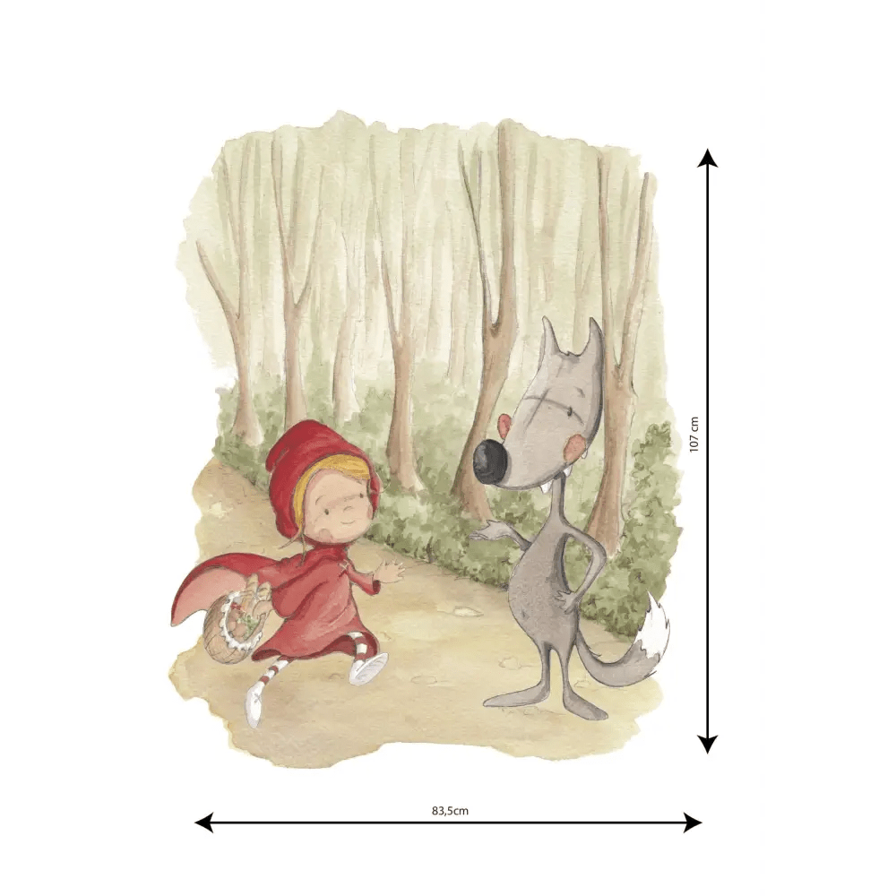 Vinilo Decorativo Infantil THE WOLF - Sueños de Cigueña 